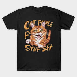 Orange Cat Energy Unisex t-shirt - Cat People Stuff T-Shirt